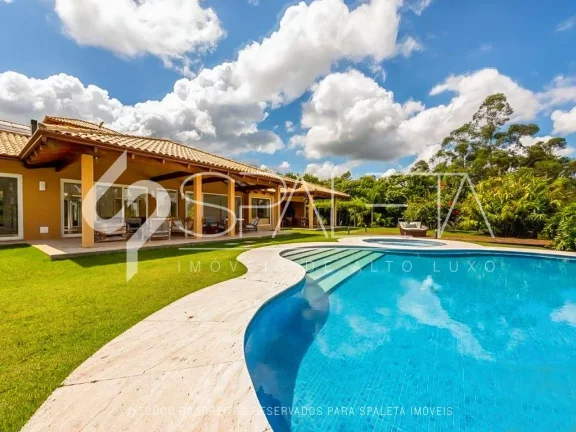 Imagem Mansão com arquitetura litorânea para locação de temporada no Terras de São José II