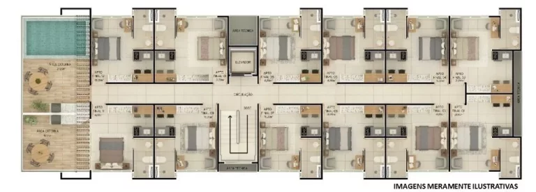Imagem Flat com 1 dormitório à venda, 18 m² por R$ 369.000,00 - Intermares - Cabedelo/PB Imagem Flat com 1 dormitório à venda, 18 m² por R$ 369.000,00 - Intermares - Cabedelo/PB