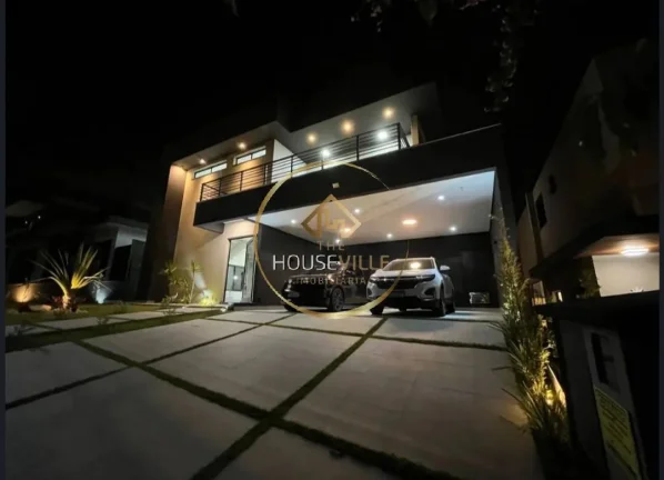 Imagem Casa Sobrado, 4 dormitórios (3 suítes), 6 vagas, Res. Mônaco, Urbanova Sjc.
