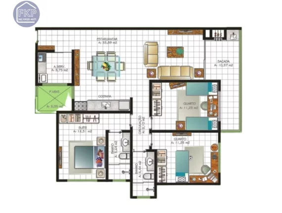 Imagem Apartamento 3 dormitórios!