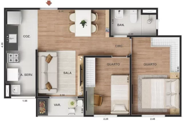 Imagem Vitale Sky - Apartamento à venda no bairro Irajá - Rio de Janeiro/RJ