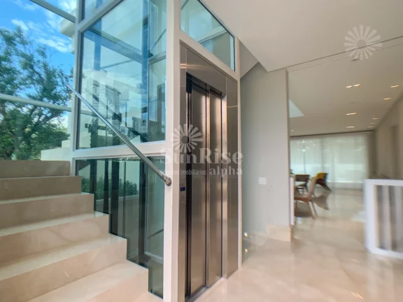 Imagem Casa espetacular Alphaville Conde | 4 suítes - elevador - esquina | 700m² - garagem subterrânea R$70.000