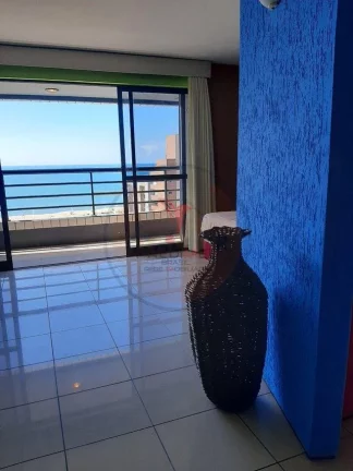Imagem Flat todo mobiliado na beira mar de Fortaleza, Bairro do Meireles. Vista Mar. Varanda
