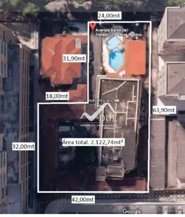 Imagem Terreno à venda, 2122 m² por R$ 23.350.000,00 - José Menino - Santos/SP