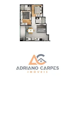 Imagem Apartamento com 2 dormitórios, sendo 1 suíte, no bairro Centro em Penha-SC Adriano Carpes Imóveis Vende