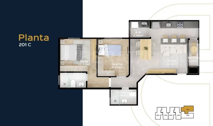 Imagem Residencial Privilege na Meia Praia, Navegantes, SC