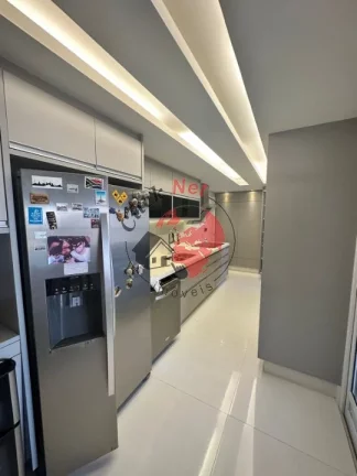 Imagem Apartamento 177m², 3 suítes ,Suíte master com closet e hidro,Sacada gourmet, 3 vagas. bairro Campestre em Santo André