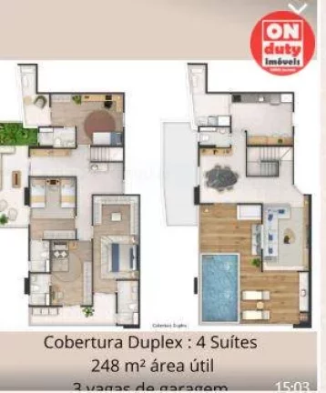 Imagem Cobertura com 4 suítes à venda, 248 m² por R$ 5.454.000 - José Menino - Santos/SP