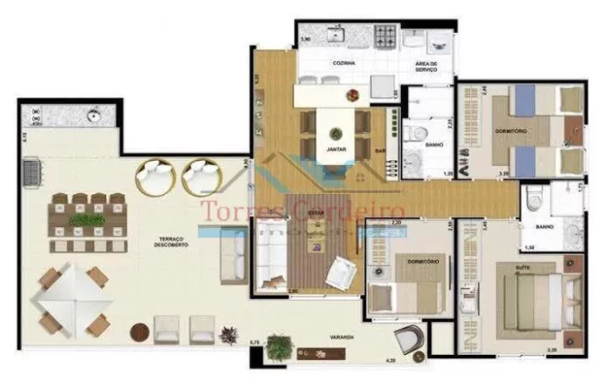 Imagem Excelente apto para venda no Morumbi com 3 dorms, 1 suíte, 2 vagas e 2 banh