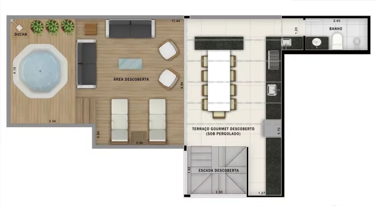 Imagem Apartamento à venda no Jardim, Santo André-SP: 2 quartos, 1 suíte, 2 banheiros, 1 vaga de garagem, 50m² - Condomínio Move Jardim.