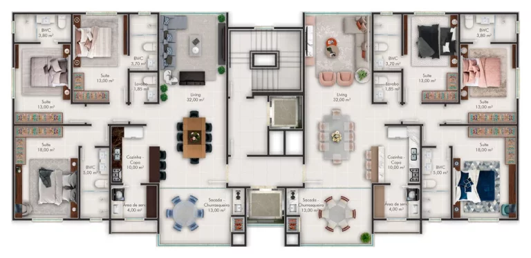 Imagem Apartamento com 3 Quartos à Venda, 132 m² em Meia Praia  - Itapema