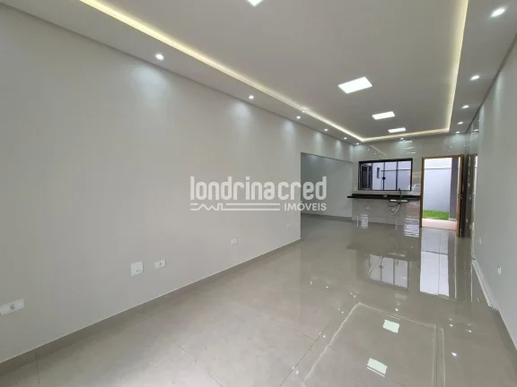 Imagem Casa com 2 quartos (1 suíte), planta bem distribuída, 2 vagas, 80m² construídos em terreno de 125m² na região sul de Londrina