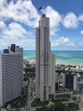 Imagem Apartamento no Condomínio Tour Geneve com jacuzzi privativa e vista definitiva para o mar da praia de Altiplanto - AP2168