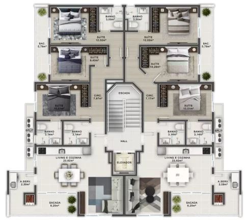 Imagem Riviera Residence - Apartamento à venda no bairro Bombinhas - Bombinhas/SC