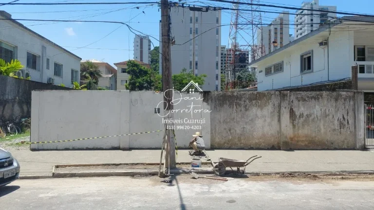 Imagem Terreno comercial para locação em Guarujá-SP, bairro Pitangueiras, 654,00 m² de área.