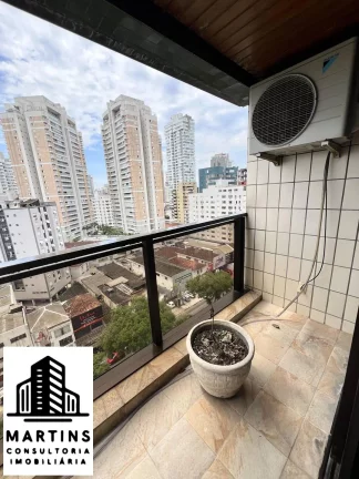 Imagem Cobertura Mobiliada, Canal 2, Pompeia, 700 m da praia, Santos/SP
