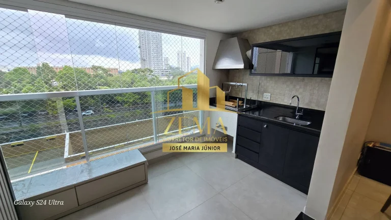 Imagem Apartamento 90m2, 03 dorms, Mobiliado, Ar Cond., 02 vagas, Cond. Completo