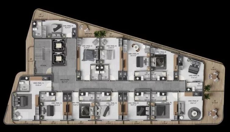 Imagem Flat à venda, 32 m² por R$ 589.000,00 - Jardim Oceania - João Pessoa/PB