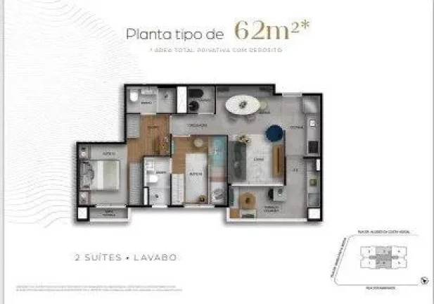 Imagem Apartamento à venda em Osasco, Centro, com 2 quartos, 62m2