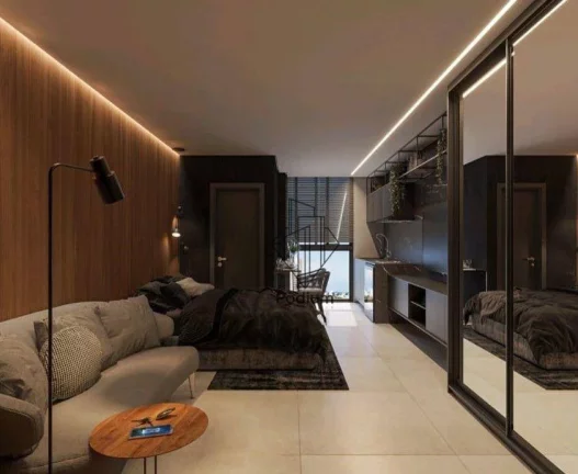 Imagem Flats Studio com área de lazer na cobertura à 500m da praia de Intermares -FL0583