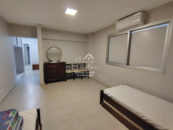 Imagem Apartamento atualizado frente mar nas Astúrias, Guarujá-SP: 3 suítes, 2 salas, 5 banheiros, 2 vagas de garagem, 192m² e suíte de empregada