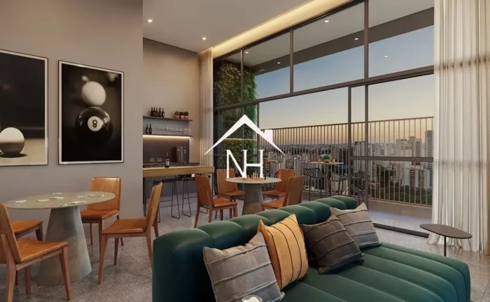 Imagem Studio em Perdizes de 38m c/ 1 dormitório, varanda gourmet, pet place, bicicletário, churrasqueira, sports bar,coworking,pilates,piscina,fitness,sauna