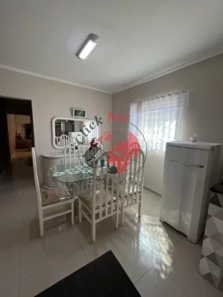 Imagem Casa assobradada , 2 casas , 1°com 3 dorms, 1 suíte, 2 vagas, 2° com 1 dorm e quintal ,bairro Jardim Las Vegas, Santo André