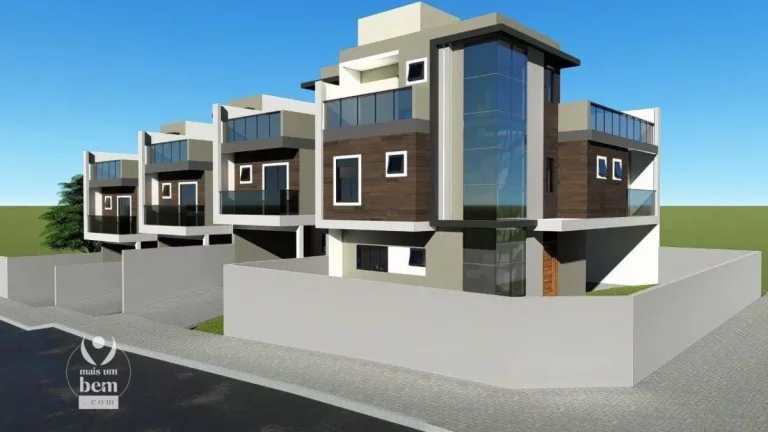Imagem Sobrado de esquina, tríplex 169 m² com 3 quartos (1 suíte) à venda por R$ 1.051.000 - Atuba - Curitiba/PR