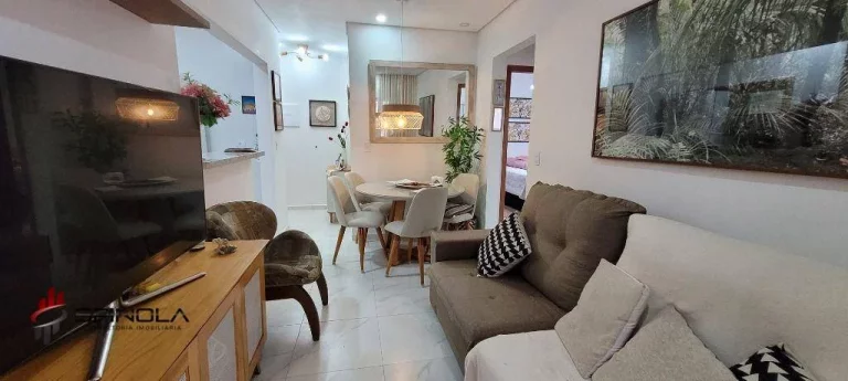 Imagem Apartamento com 2 dormitórios à venda, 62 m² por R$ 588.000,00 - Vila Caiçara - Praia Grande/SP