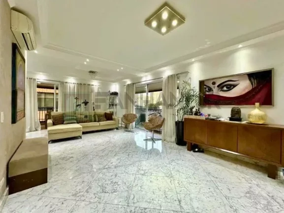 Imagem Apartamento mobiliado na Vila Nova Conceição: 3 quartos, 3 suítes, 3 salas, 5 banheiros, 4 vagas, 182m² - São Paulo-SP