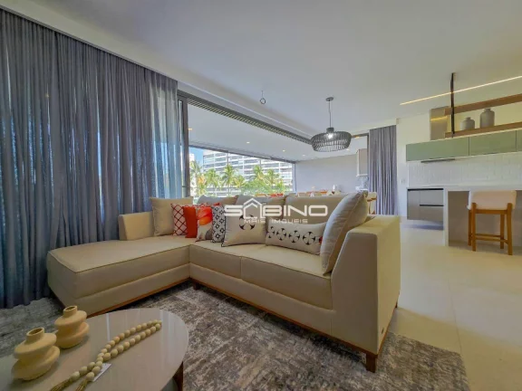 Imagem Apartamento pé na Areia frontal à Venda, com 4 suítes 208m² - 3 vagas, Riviera de São Lourenço Bertioga SP