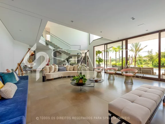 Imagem Casa beira lago e totalmente mobiliada à venda no condomínio Fazenda Vila Real em Itu