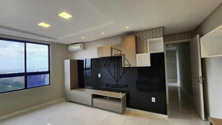 Imagem Apartamento com varanda/sacada gourmet, móveis projetados e vista para o mar em condomínio club no Altiplano Cabo Branco -AP2748.