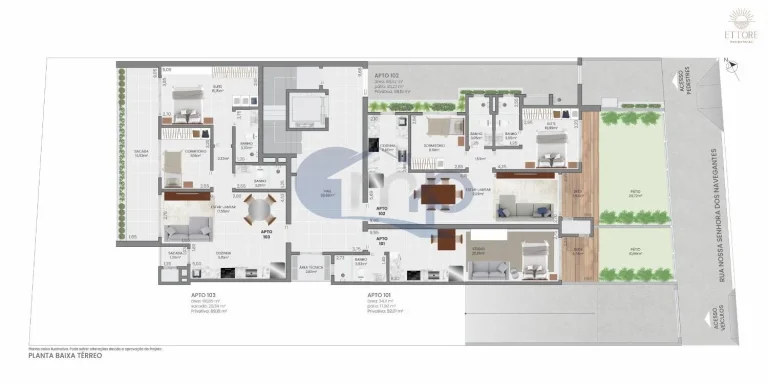 Imagem Apartamento á venda com 2 dormitórios na Praia da Cal em Torres/RS