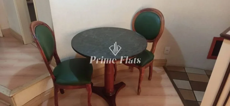 Imagem Flat disponível para venda no Hotel Paulista Wall Street na Bela Vista, com 55m², 1 dormitório e 1 vaga de garagem