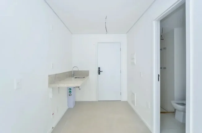 Imagem Studio 24M², 1Q, 1 Banheiro, Academia, Piscina, Churrasqueira, Salão de Festas, Espaço Gourmet, Lavanderia Coletiva, Coworking, Espaço Família.