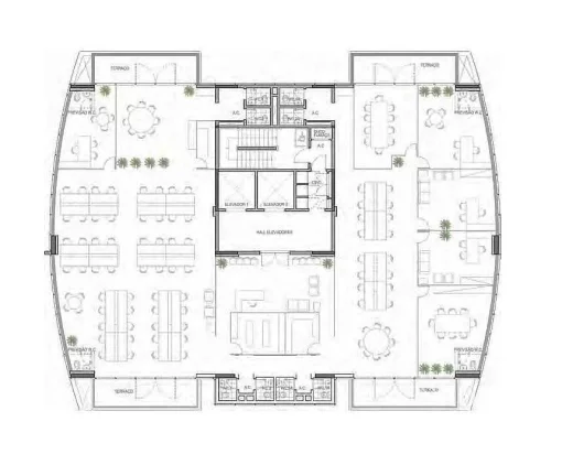 Imagem Andar com 592m² - Mobiliado - 24 Vagas - 2 Quadras do Metrô
