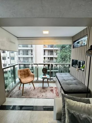Imagem Flat disponível para venda no Saint Charles Residence Service na Vila Nova Conceição, com 42m², 1 dormitório e 1 vaga