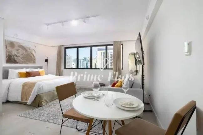 Imagem Flat disponível para locação no Meliá Ibirapuera, com 26m², 1 dormitório e 1 vaga