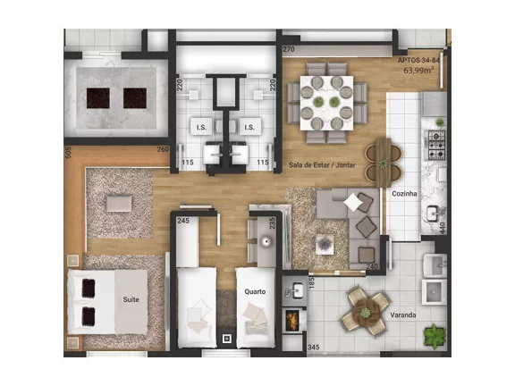 Imagem Sollaris Residencial - Apartamento à venda no bairro Tingui - Curitiba/PR
