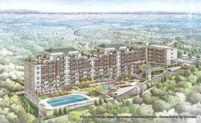 Imagem Apartamento com 1 dormitório para alugar, 38 m² - Granja Viana - Cotia/SP