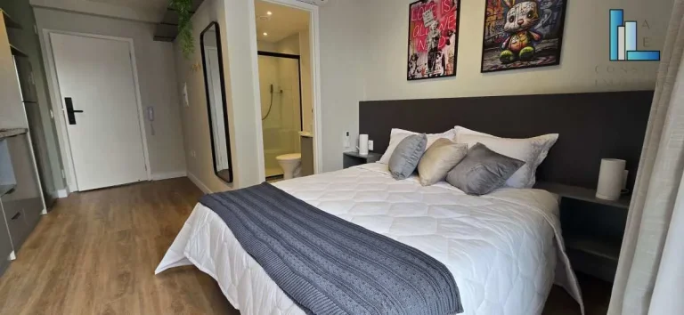Imagem Studio pronto para morar de 26m2 perto do metrô Alto da Boa Vista - ótimo para morar e investir