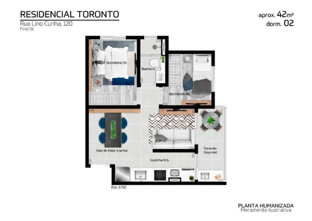 Imagem Apartamento de 1 2 e 3 Dormitórios na Cidade Patriarca