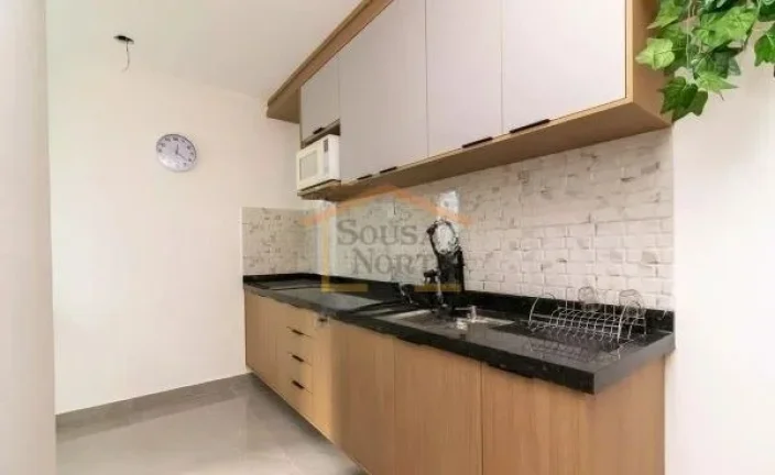 Imagem Apto decorado, 2 dormitórios, sala, cozinha, banheiro, área de serviço, 1 vaga. 37m².
Acabamento...