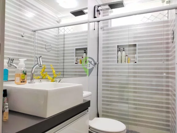 Imagem Apartamento com vista mar e 2 suítes em Santos