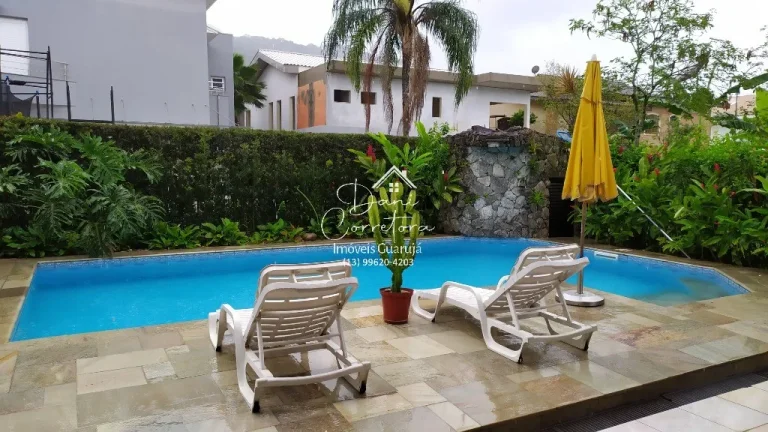 Imagem Casa venda ou locação condomínio Granville, Guarujá-SP: 5 quartos, 2 suítes, 2 salas, 5 banheiros, 4 vagas e 588m². Venda ou locação!