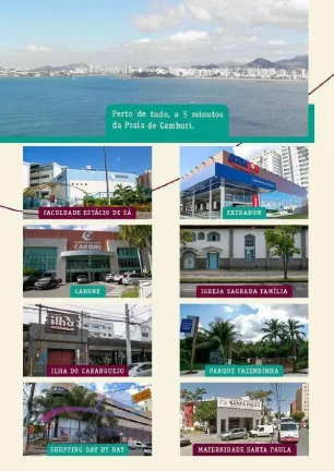 Imagem Excelente apartamento com varanda privativa de frente para Talude, com 2 quartos sendo uma Suite.