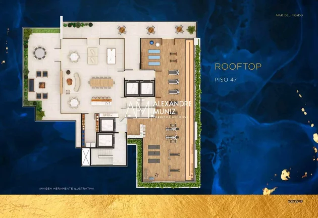 Imagem Mar Del Prado, apartamentos de luxo na Beira Mar de Fortaleza-CE. 4 suítes.