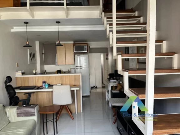 Imagem Apartamento duplex todo mobiliado em localização privilegiada na área nobre de Moema Pássaros com vaga de garagem.