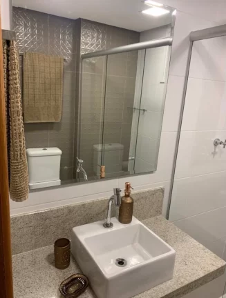 Imagem Apartamento Alto Padrão, 03 Quartos, 01 Suite, Vista Panorâmica, 02 Vagas de Garagem, 03 Varandas, Beira Mar, Praia do Morro, Guarapari - ES
